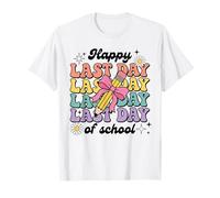 Noeud Coquette Happy Last Day of School Fin d'Année Scolaire T-Shirt