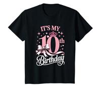 Noeud Coquette It's My 10th Birthday Kid Girl 10 Years T-Shirt