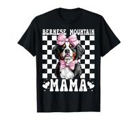 Noeud Coquette Mama Dog Mom Mère Fête des Mères Bernois T-Shirt