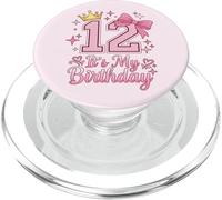 Noeud Coquette Rose 12 Ans It's My 12th Birthday Girl PopSockets PopGrip pour MagSafe