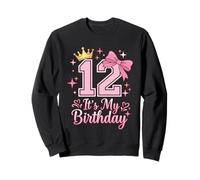 Noeud Coquette Rose 12 Ans It's My 12th Birthday Girl Sweatshirt