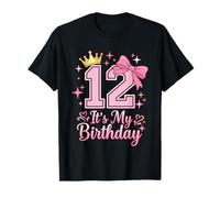 Noeud Coquette Rose 12 Ans It's My 12th Birthday Girl T-Shirt
