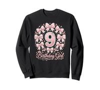 Noeud Coquette Rose Anniversaire Fille 9ème Naissance Sweatshirt