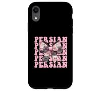Noeud Coquette Rose Perse Chat Fille Chat Maman Coque pour iPhone XR