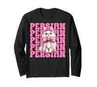 Noeud Coquette Rose Perse Chat Fille Chat Maman Manche Longue