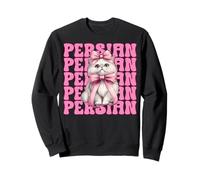 Noeud Coquette Rose Perse Chat Fille Chat Maman Sweatshirt