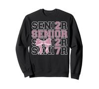 Noeud Coquette Rose Senior Graduate Class of 2027 Sweatshirt
