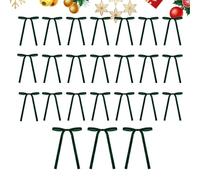 Noeud de Noël - Noeud de velours rustique 5 x 7 pouces Décoration vintage | Ornements d'arbre de Noël 24 pièces pour guirlandes, guirlandes, maison et magasin | Décoration intérieure et extérieure