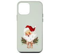 Noeud Floral de Noël Vintage avec nœud Papillon Coquette Jolly Old Saint Coque pour iPhone 12 Mini