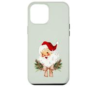 Noeud Floral de Noël Vintage avec nœud Papillon Coquette Jolly Old Saint Coque pour iPhone 12 Pro Max