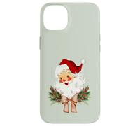 Noeud Floral de Noël Vintage avec nœud Papillon Coquette Jolly Old Saint Coque pour iPhone 14 Plus