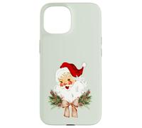 Noeud Floral de Noël Vintage avec nœud Papillon Coquette Jolly Old Saint Coque pour iPhone 15