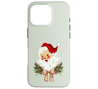 Noeud Floral de Noël Vintage avec nœud Papillon Coquette Jolly Old Saint Coque pour iPhone 16 Pro