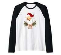 Noeud Floral de Noël Vintage avec nœud Papillon Coquette Jolly Old Saint Manche Raglan
