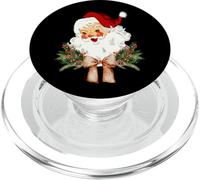 Noeud Floral de Noël Vintage avec nœud Papillon Coquette Jolly Old Saint PopSockets PopGrip pour MagSafe