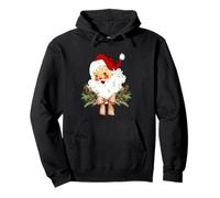 Noeud Floral de Noël Vintage avec nœud Papillon Coquette Jolly Old Saint Sweat à Capuche