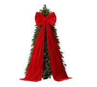 Noeud Géant Du Sommet Du Sapin De Noël,50 x 180 cm Très Grande Décoration Intérieure En Velours | Nœud Surdimensionné Pour Mariage Et Fête - Pour Mur Mariage Fiançailles Anniversaire Salon Cheminée