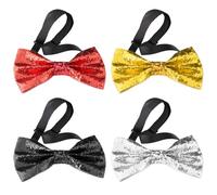 Noeud Papillon À Paillettes 4 Pièces, Noeud Papillon À Paillettes, Noeud Papillon De Fête, Accessoires Vestimentaires, Noeud Papillon, Noeud Papillon Réglable