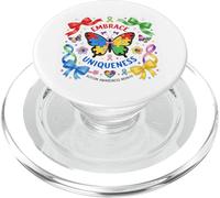 Noeud Papillon de Sensibilisation à l'Autisme - Nœud rétro pour autisme PopSockets PopGrip pour MagSafe