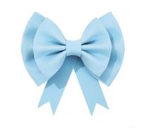 Noeud Papillon EVA 13cm Décoration pour voiture Mariage pour fête Auto-assemblable Ruban Satin (blue)
