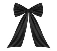 Noeud Papillon Géant de Noël | Décoration Maison Satin avec Noeud À Faire,Décoration Géante Porte Entrée Noël,pour Porte Mur Couronne Clôture Extérieur Salon Chambre Anniversaire