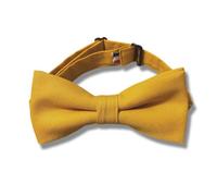 Noeud Papillon Jaune moutarde Enfant Uni Aspect Coton Mat - Fabrication française