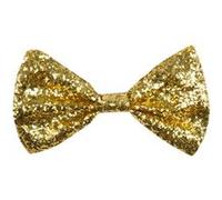 noeud papillon or pailleté adulte - boland 53110 Jaune G