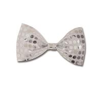 Noeud Papillon - PTIT CLOWN - Sequins Argent - Accessoire de Fête - Gris