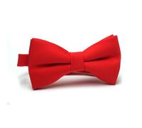 Noeud Papillon Rouge Satin de coton Uni Homme - Fabrication française