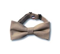 Noeud Papillon Taupe Enfant Uni Aspect Coton Mat - Fabrication française