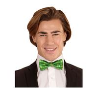 Noeud papillon vert avec trèfles adulte Saint Patrick