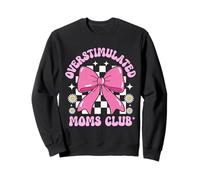 Noeud Rose Surstimulé Moms Club Retro Floral Graphic Sweatshirt
