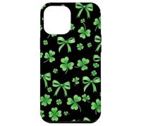 Noeud Vert Lucky Clover Coquette St Patricks Day Pattern Coque pour iPhone 12 Pro Max