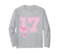 Noeuds Roses Coquette 17e Anniversaire Fille dix-septième Ans Manche Longue