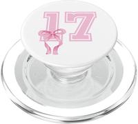 Noeuds Roses Coquette 17e Anniversaire Fille dix-septième Ans PopSockets PopGrip pour MagSafe