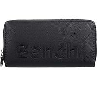 Noey & Lou Bench Portefeuille XXL pour femme avec fermeture éclair, Noir , 19,5 X 10,5 X 2,5 Cm, Moderne