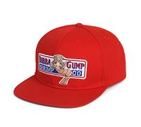 Nofonda Forrest Gump Cap Bubba Gump Shrimp Co Costume Snapback Chapeau Cadeau (Rouge) (Taille : Taille Unique), Rouge, Taille Unique