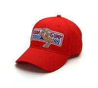 nofonda Unisexe Forrest Gump Cap, casquette de baseball brodé Bubba Gump Shrimp Co. logo, snapback chapeau accessoires costumes cosplay, pour le sport ou les loisirs (Rouge) Taille unique