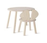 Nofred Ensemble Mouse chaise haute + table Bouleau