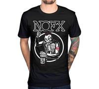 NOFX Old Skull t-Shirt Punk Rock Metal Band Merch Fat Mike Eric Melvin Black