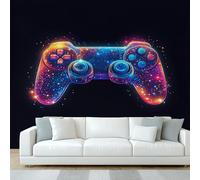 NOGAWA Papier Peint Motif Gamer, 3D Panoramique Papier Peint xxl Gaming, Papier Mural Decoratif Pour Salon, Chambre, Tapisserie Murales, Décoration Murale 350x256cm