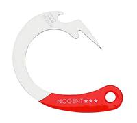 Nogent*** 04050H Ouvre-Boîtes à Anneaux Acier/Manche Plastifié Rouge
