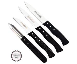 NOGENT Coffret 4 couteaux de cuisine Expert - Les Basiques
