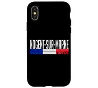 Nogent-sur-Marne Drapeau France Fierté France Coque pour iPhone X/XS