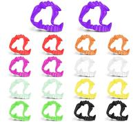 Nogeqi Lot de 18 dents de vampire pour enfants - Dents de vampire - Costume de vampire - À clipser - Pour costume de Dracula, carnaval, adulte