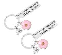 Nogeqi Lot de 2 porte-clés avec inscription « Mutmacher » - N'oubliez jamais combien vous êtes forte - Cadeau de rétablissement - Cadeau d'anniversaire pour femme, fille, petite amie