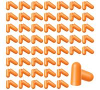 Nogeqi Lot de 50 paires de bouchons d'oreilles pour dormir, orange - En mousse - Ultra doux - Réutilisables pour ronflement, sommeil, réduction du bruit, apprentissage, voyage, sons