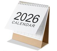 Nogeqi Mini calendrier 2026 - Petit calendrier de table 2025-2026 - Mini calendrier de bureau - Petit calendrier de table pour la maison ou le bureau - Planificateur familial (simplement septembre