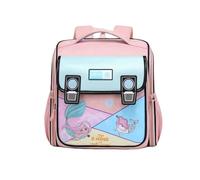 Nogkdyc Cartable pour garçons et filles Cartable de dessin animé pour les élèves de l’école primaire Sac à dos pour 1re et 2e année(light pink,A)