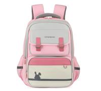 Nogkdyc Cartables pour garçons et filles Cartables pour les élèves de l’école primaire Sacs à dos britanniques pour les élèves de la 1re à la 6e année(pink,A)